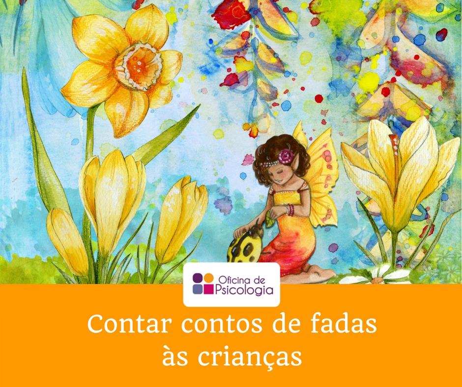 Contar contos de fadas às crianças