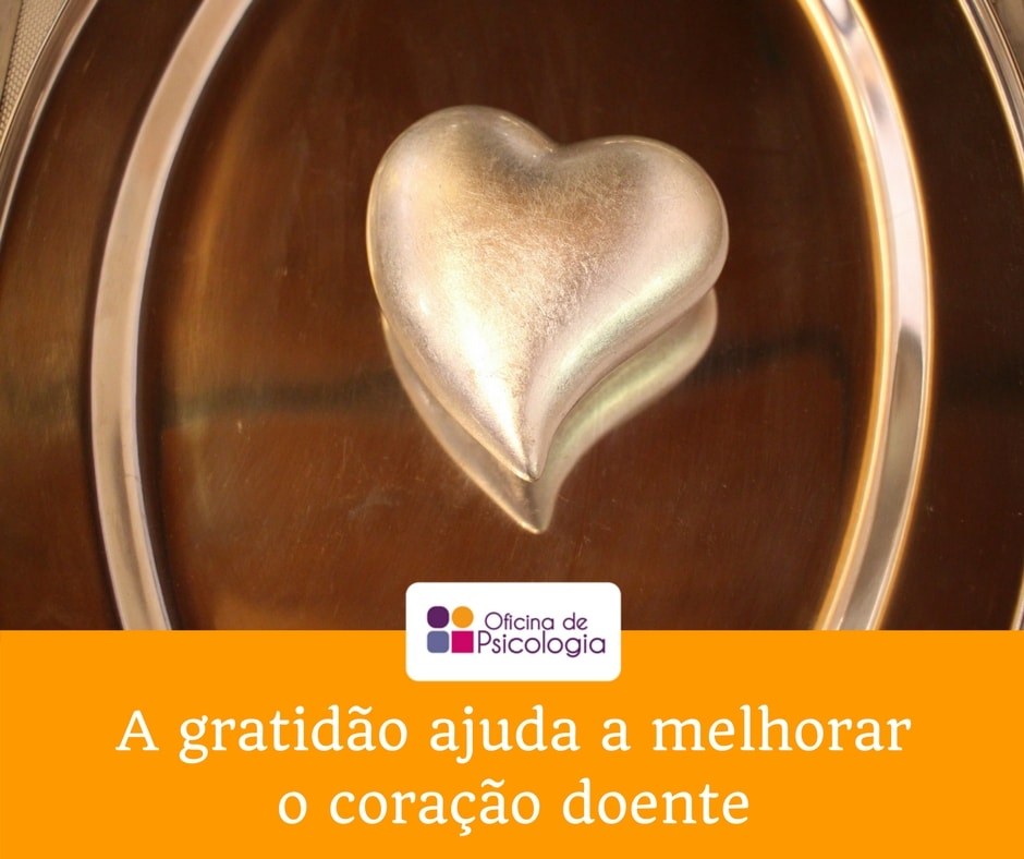 A gratidão ajuda a melhorar o coração doente